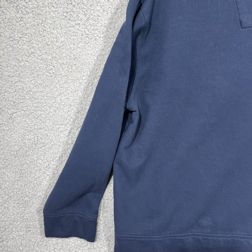 Nautica Sweater Womens Large Blue Quarter Zip Mock Neck Long Sleeve - Picture 14 of 16